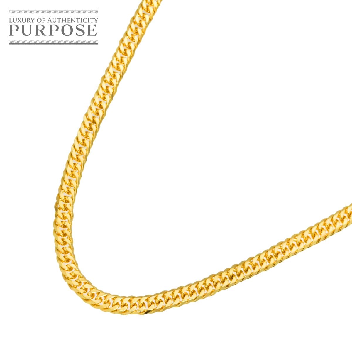 K18 喜平 ネックレス 40cm 6面ダブル 10.1g 幅2.8mm イエローゴールド 750 キヘイ kihei necklace 90321353