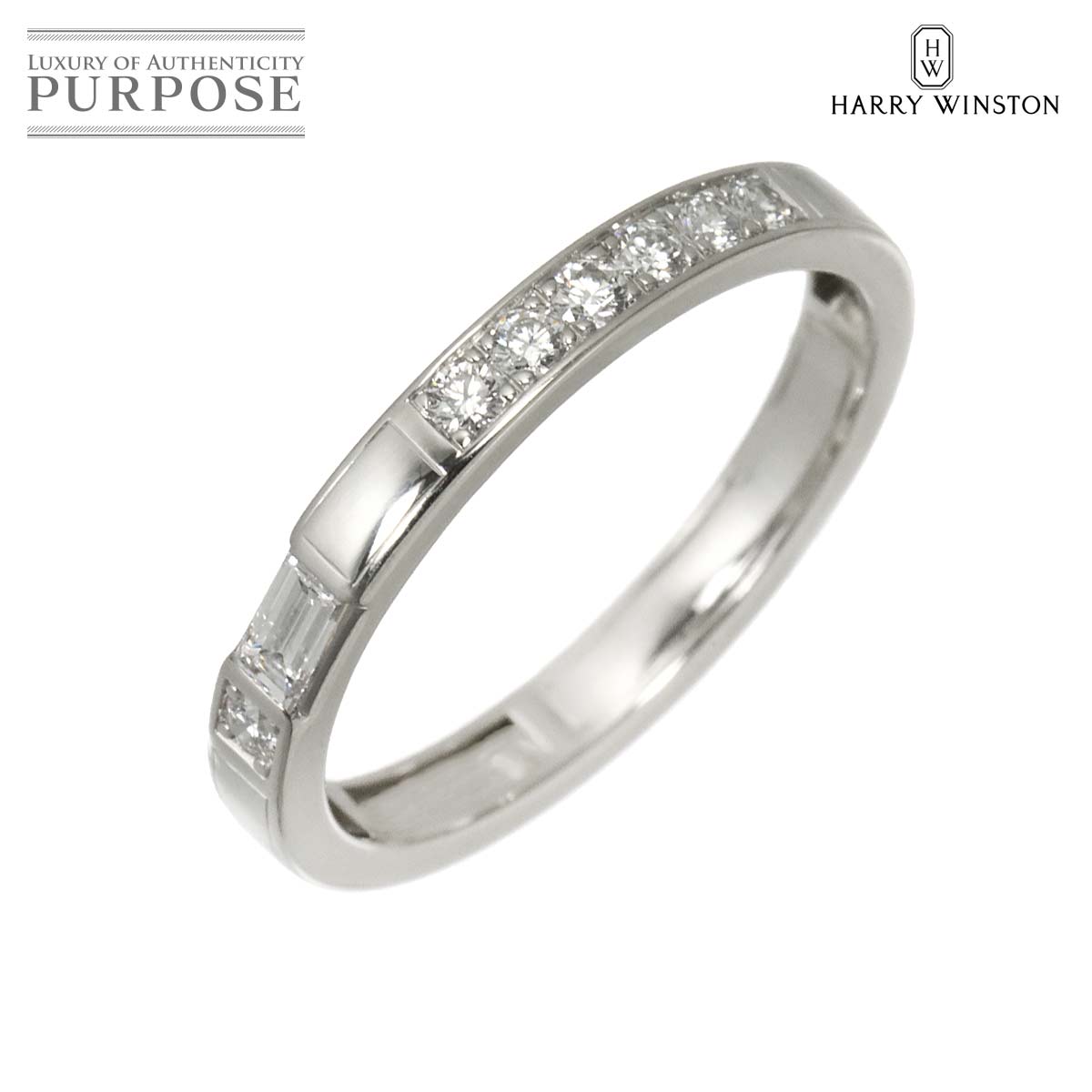 HARRY WINSTON トラフィック アクセント 10号 リング ダイヤ Pt プラチナ 指輪 Traffic accent Ring ハリーウィンストン 90315642