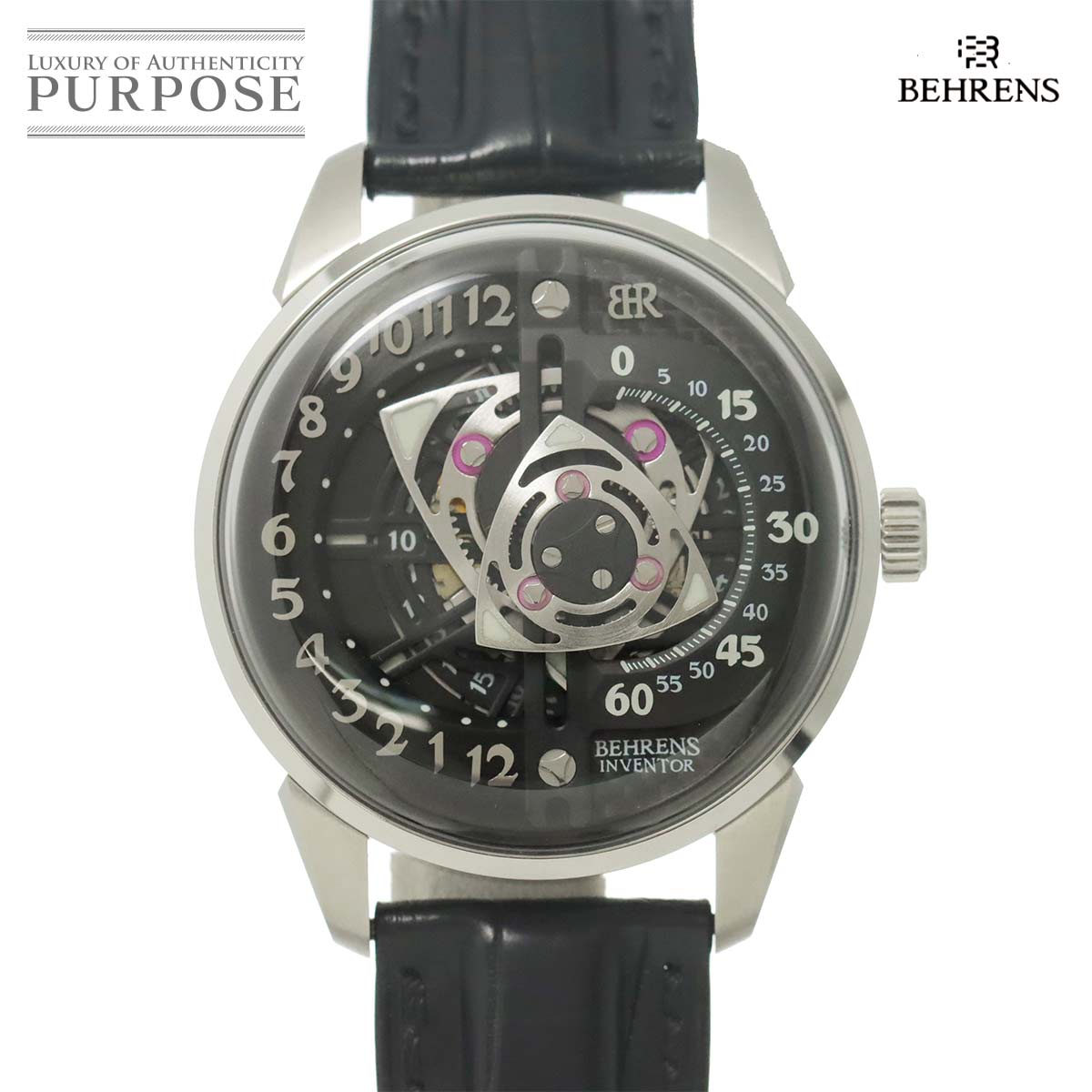 BEHRENS ロータリー BHR22 メンズ 腕時計 スケルトン オートマ 自動巻き ウォッチ ROTARY ベーレンス 90317751