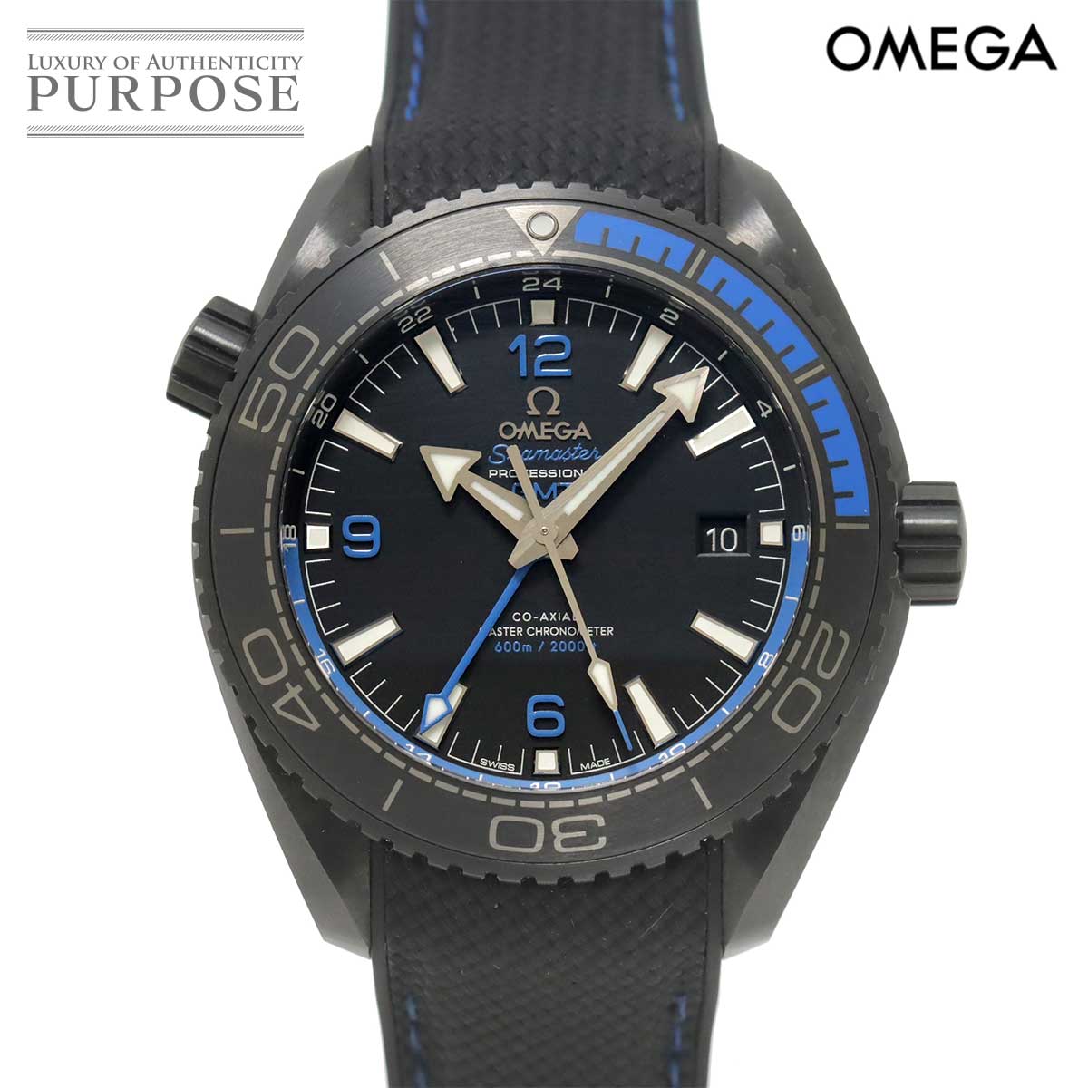 OMEGA シーマスター プラネットオーシャン 600M コーアクシャル GMT ディープブラック 215 92 46 22 01 002 メンズ 腕時計 オートマ 自動巻き Seamaster オメガ 90322078
