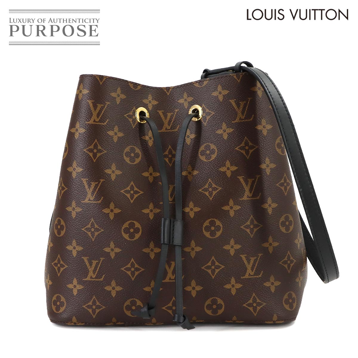 LOUIS VUITTON モノグラム ネオノエ ショルダー バッグ ノワール ブラック M44020 Neo Noe ルイ ヴィトン 90317413