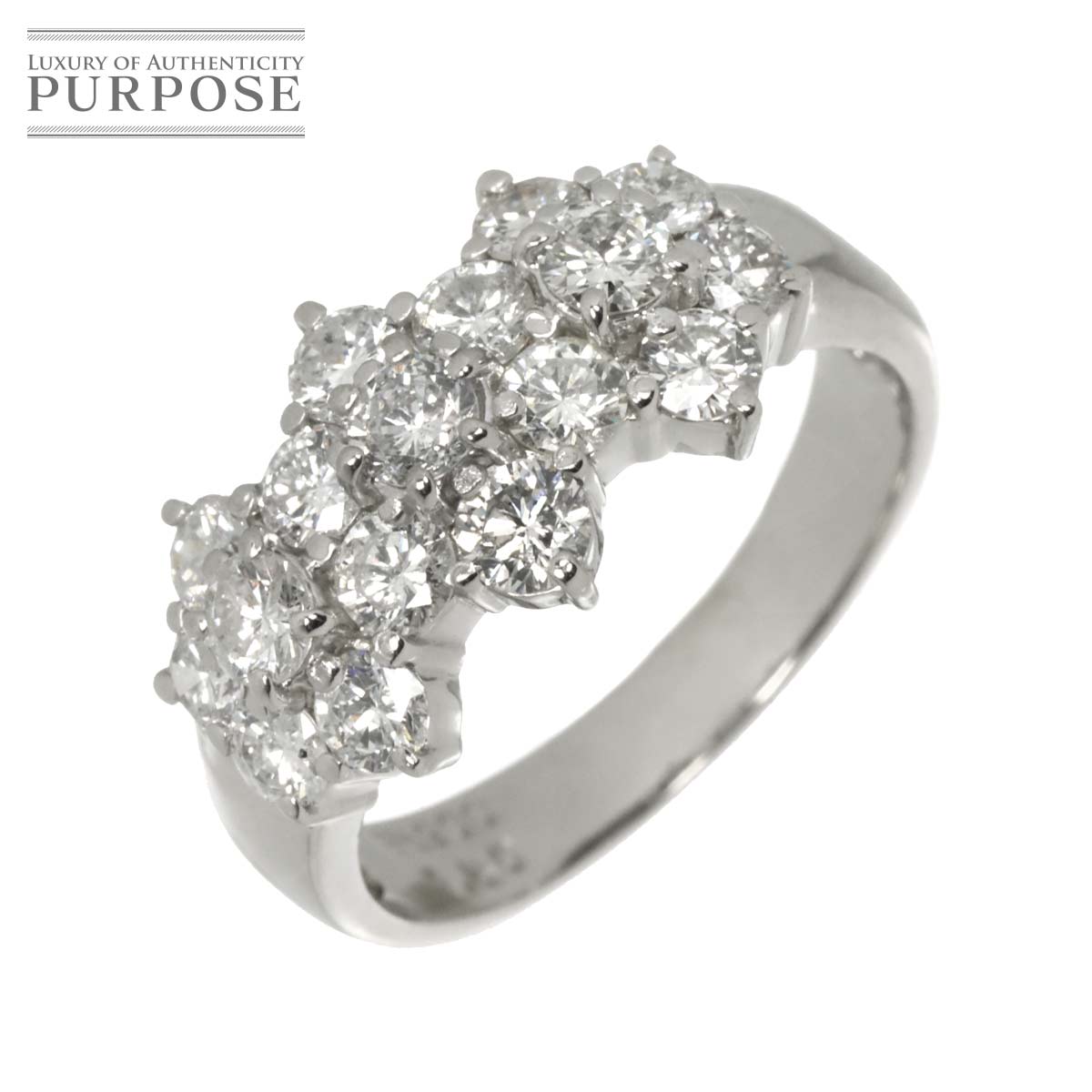 リング 12.5号 ダイヤ 1.50ct Pt プラチナ 指輪 Diamond Ring 90313519