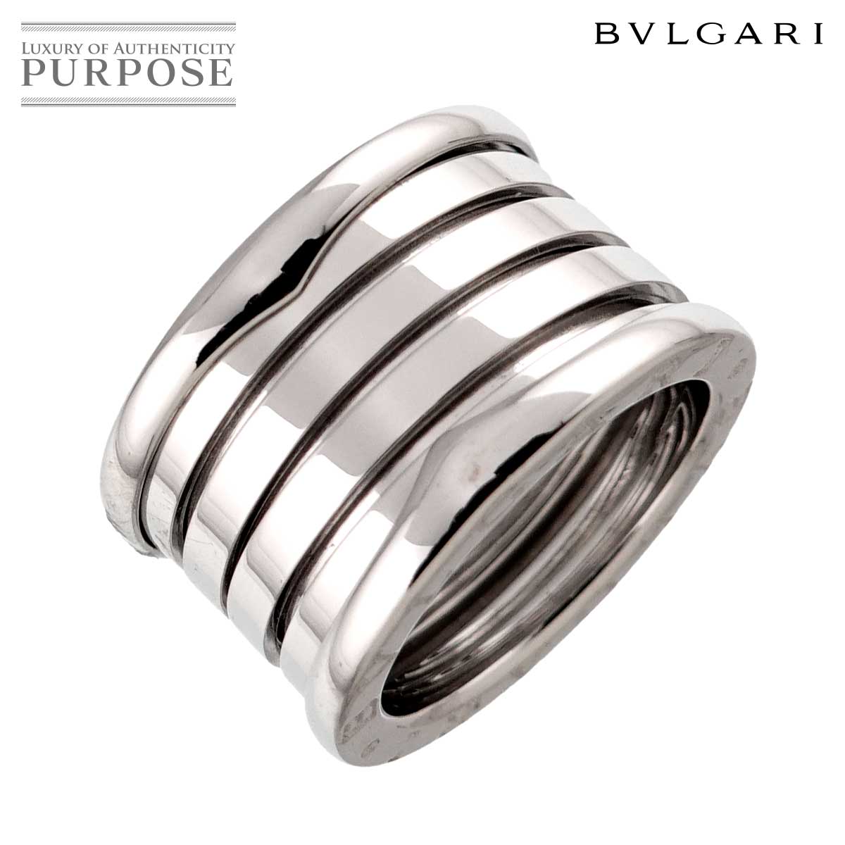 BVLGARI ビーゼロワン 5バンド #51 リング K18 WG ホワイトゴールド 750 指輪 B-ZERO1 Ring ブルガリ 90317398