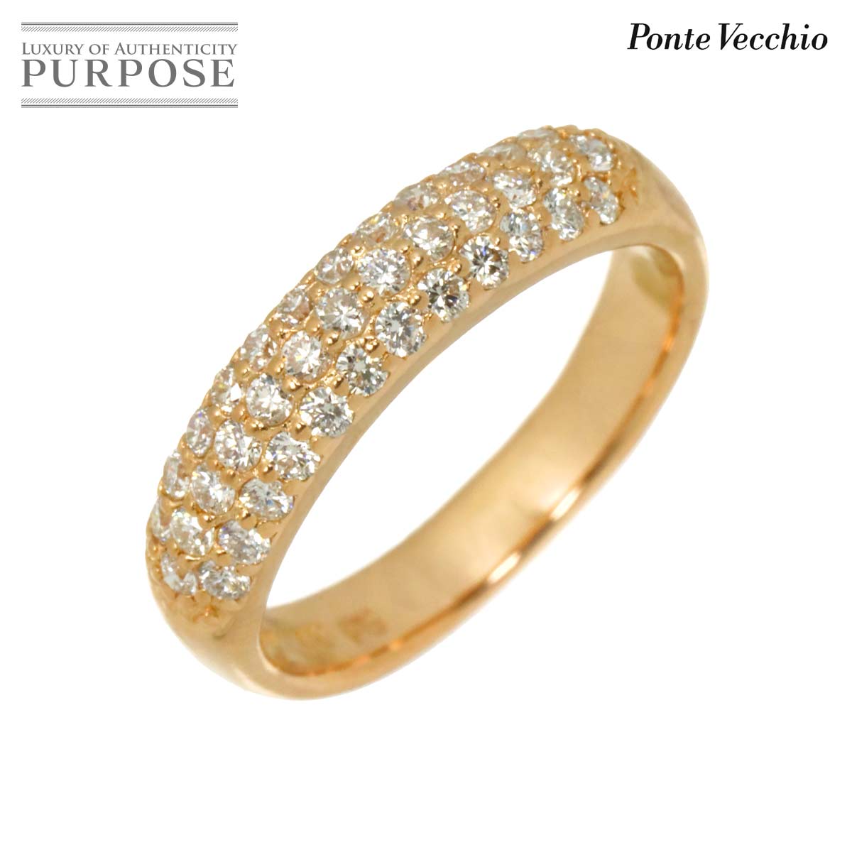 Ponte Vecchio エテルノピッコリーニ 6号 リング ダイヤ 0.40ct K18 PG ピンクゴールド 750 指輪 Diamond Ring ポンテヴェキオ 90318463