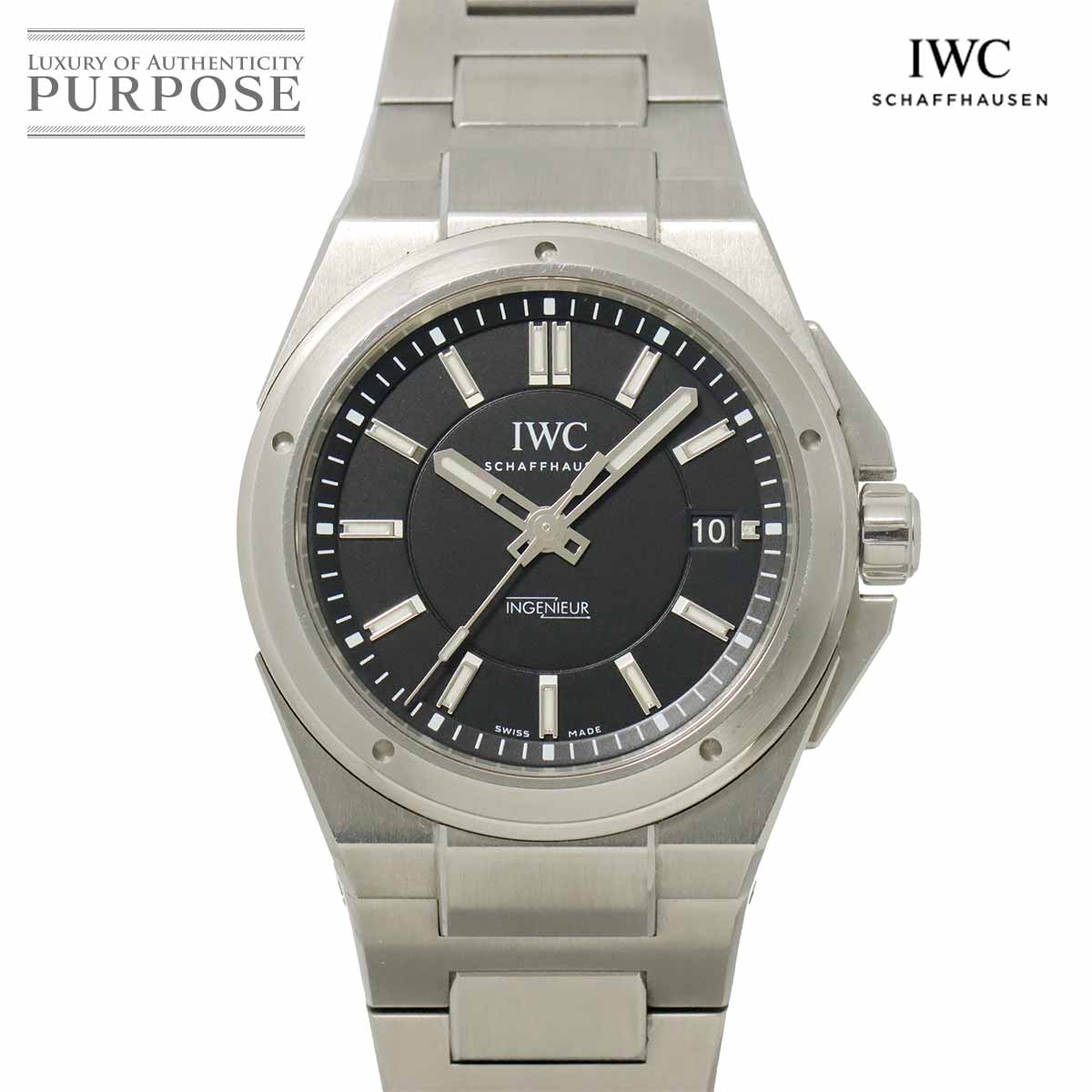 IWC インヂュニア オートマティック IW323902 メンズ 腕時計 ブラック 自動巻き インターナショナル ウォッチ カンパニー Ingenieur 90323337