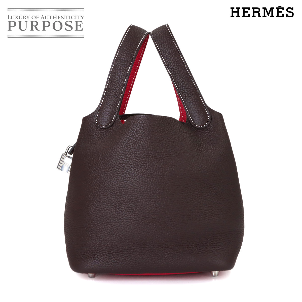 HERMES ピコタンロック PM カザック ハンド バッグ トリヨンクレマンス ルージュセリエ フランボワーズ Z刻印 Picotin Lock PM Casaque エルメス 90322667