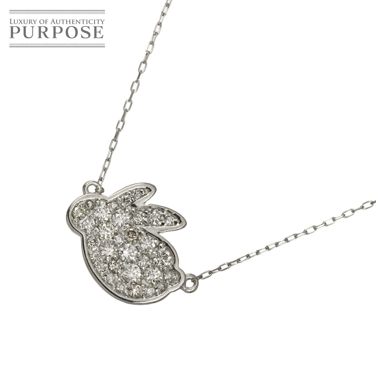 ダイヤ 0.30ct ネックレス 45.5cm Pt プラチナ Diamond Necklace 90318583