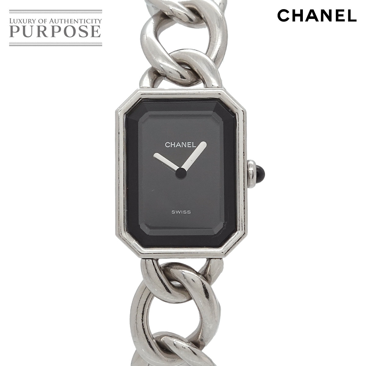 シャネル CHANEL プルミエール Mサイズ H04522 ヴィンテージ レディース 腕時計 ブラック 文字盤 クォーツ ウォッチ Premiere VLP 90223846 プルミエール シャネル 時計｜WATCHNIAN公式通販