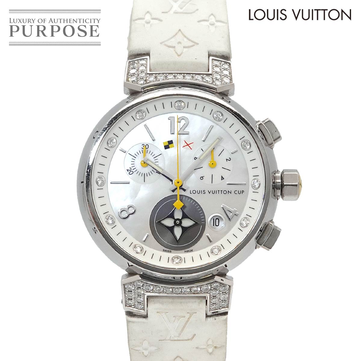 LOUIS VUITTON タンブール ディスク アマラント ディアモンMM Q1319