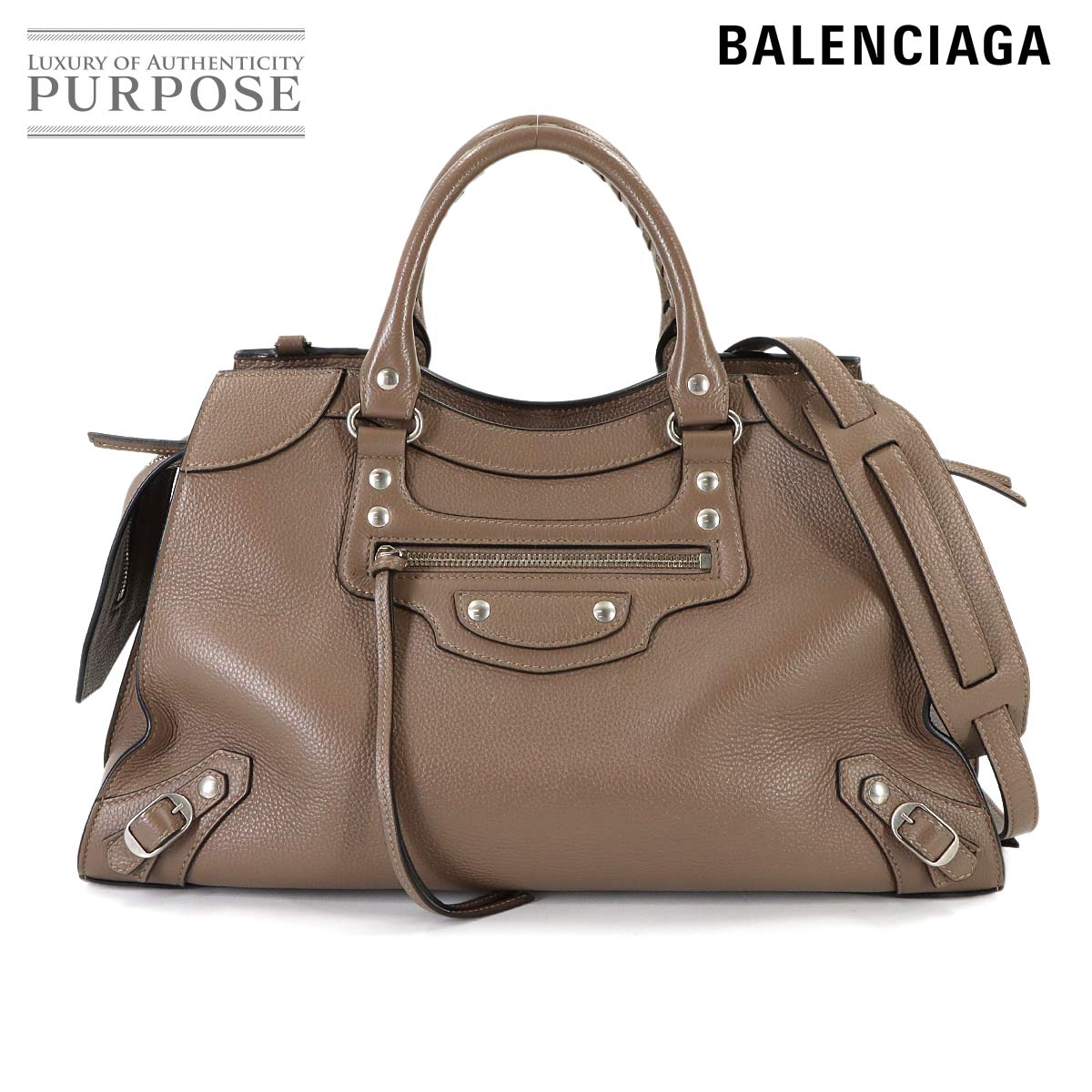 未使用 展示品 バレンシアガ BALENCIAGA リンゼイ ショルダー バッグ レザー ピンク 701141 シルバー 金具 Shoulder Bag 90313896 BALENCIAGA - 未使用 展示品 バレンシアガ BALENCIAGA リンゼイ