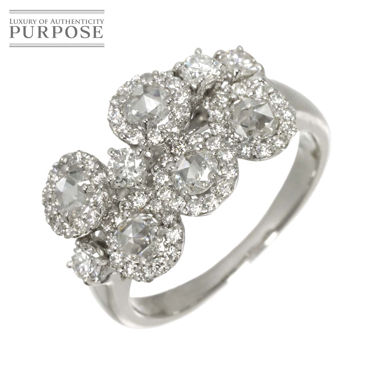 リング 15号 ダイヤ 3.00ct K18 WG ホワイトゴールド 750 指輪 Diamond Ring 90315825