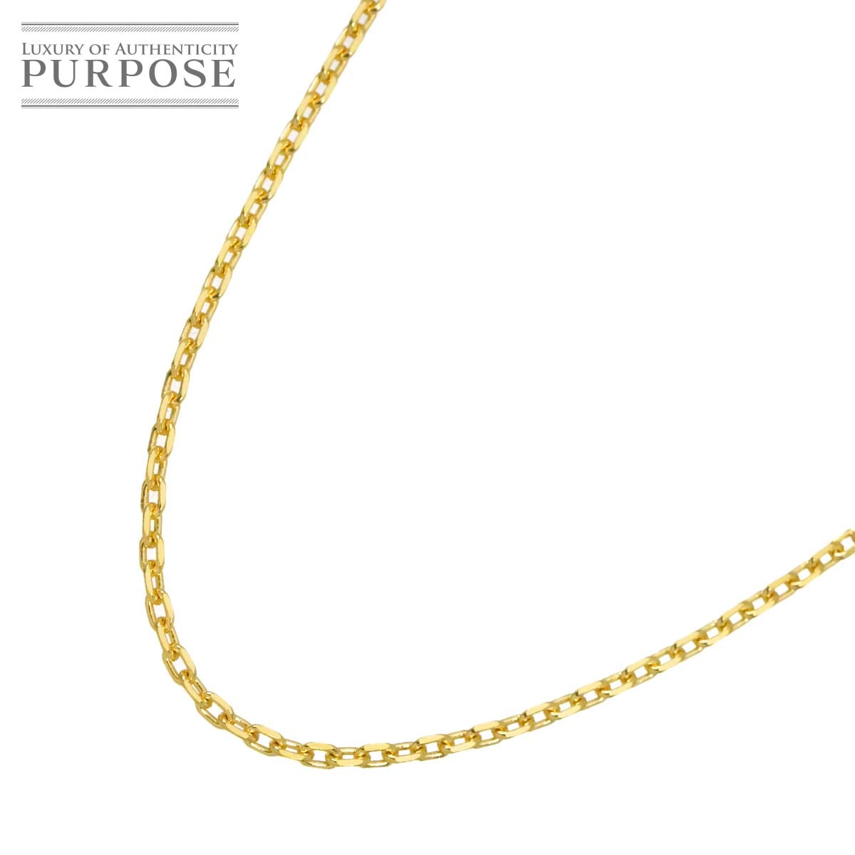 K18 YG ネックレス 40cm イエローゴールド 750 Necklace 90319278