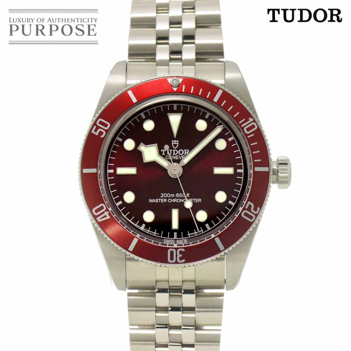 TUDOR ブラックベイ58 7939A1A0RU メンズ 腕時計 デイト バーガンディ オートマ 自動巻き ウォッチ Black Bay チューダー チュードル 90323610