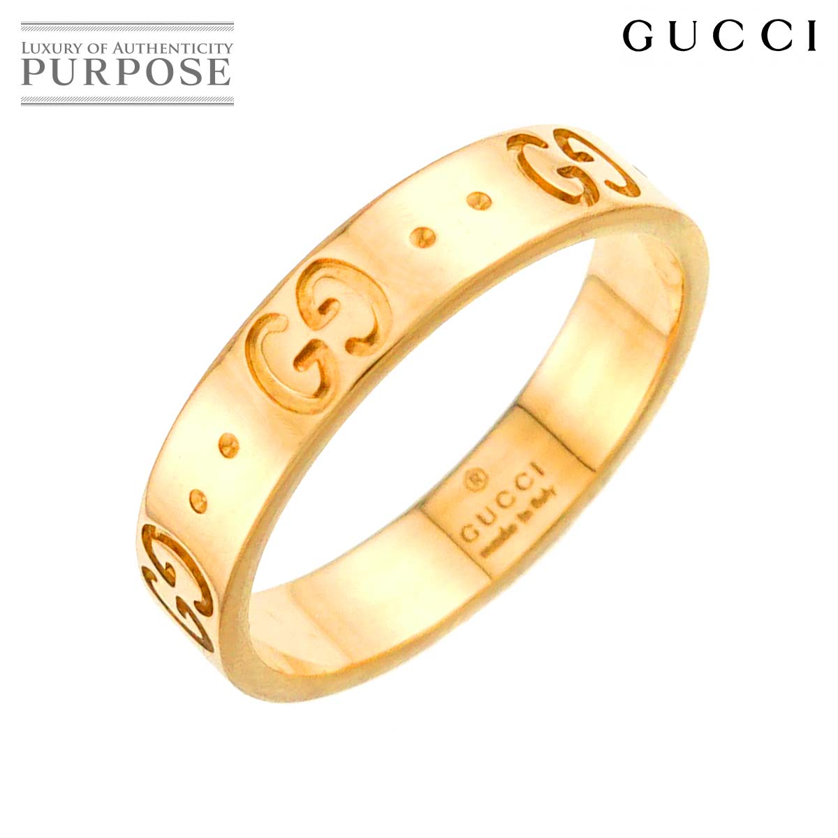 GUCCI アイコン アモール フォーエバー #18 リング K18 WG ホワイト