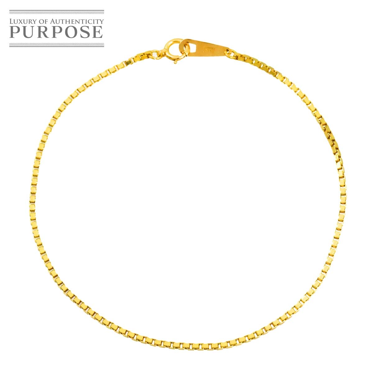 K18 YG ベネチアン ブレスレット 18.5cm イエローゴールド 750 Bracelet 90321190