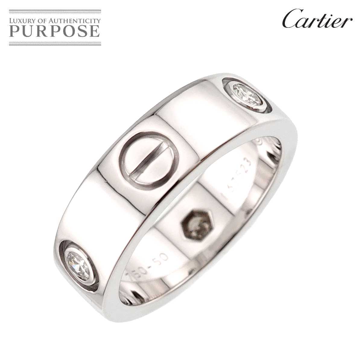 Cartier C2 #49 リング K18 WG ホワイトゴールド 750 指輪 2C 2000年