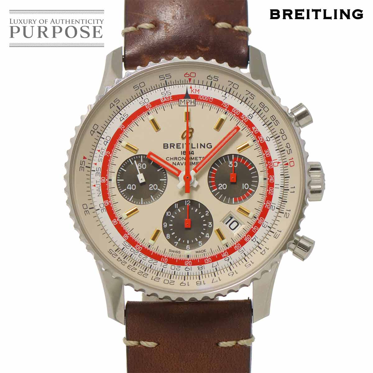 BREITLING ナビタイマー01 AB0121 TWAエディション クロノグラフ メンズ 腕時計 シルバー オートマ 自動巻き ウォッチ Navitimer01 ブライトリング 90315241