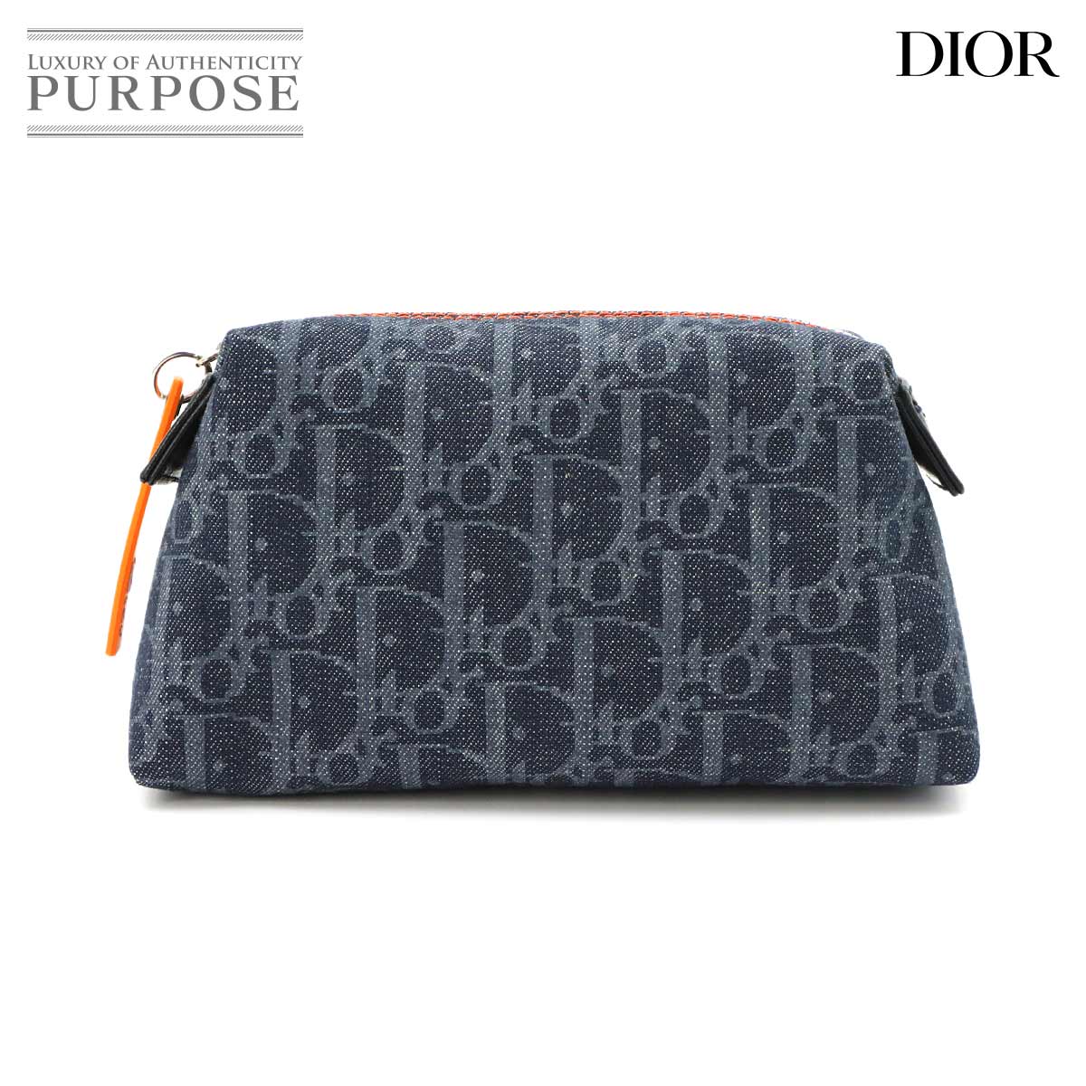 Christian Dior オブリーク サドル チェーン ポーチ ウォレット 二