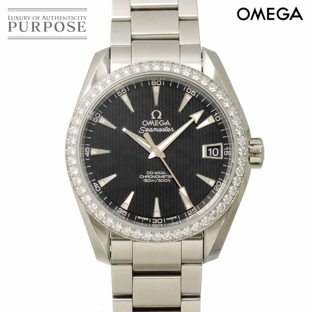 オメガ OMEGA シーマスター プロフェッショナル 2282 50 レディース 腕時計 デイト ブラック クォーツ ウォッチ Seamaster 90305293 OMEGA シーマスター プロフェッショナル 2282 50 レディース 腕時計