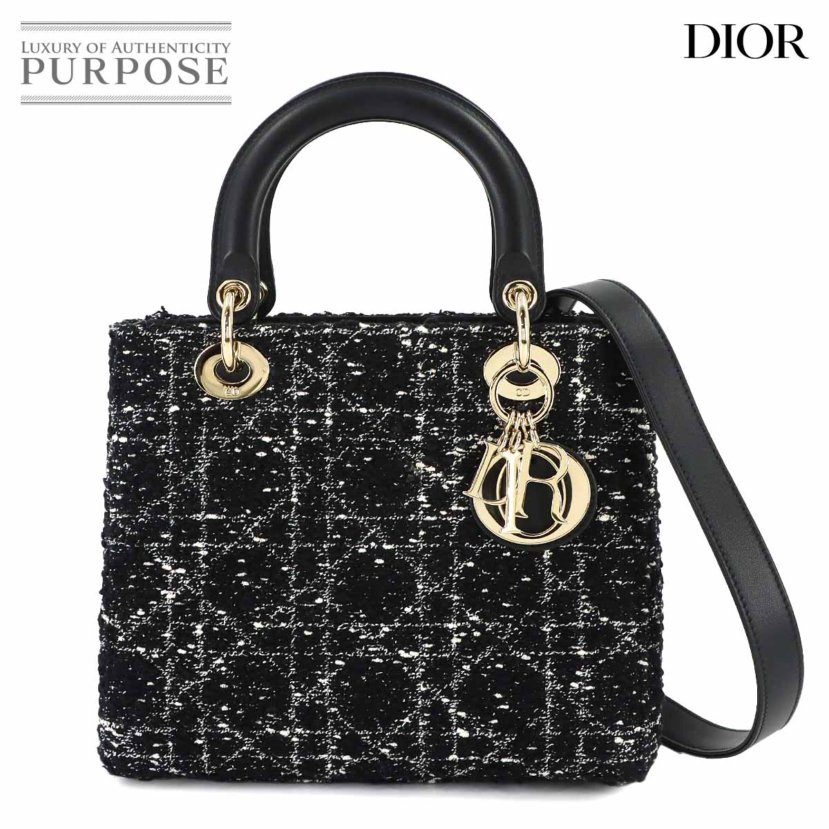 Christian Dior オブリーク サドル チェーン ポーチ ウォレット 二