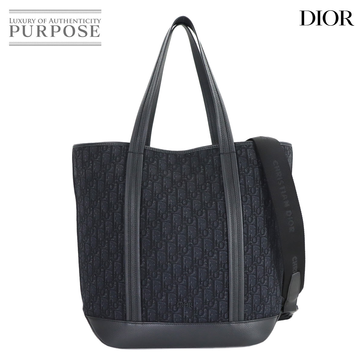 Christian Dior オブリーク サドル チェーン ポーチ ウォレット 二