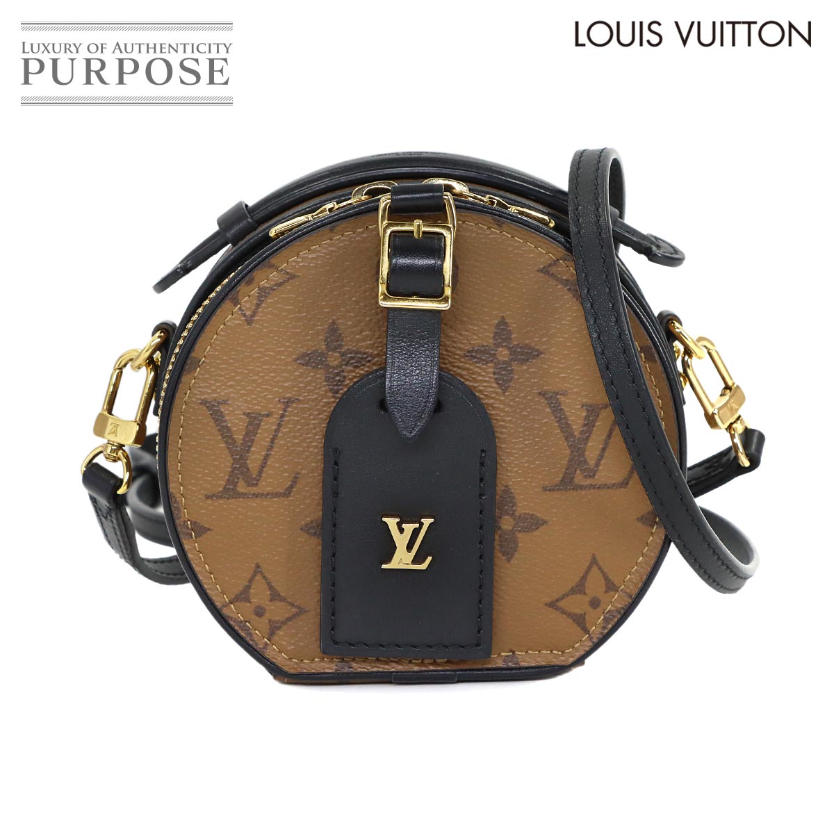 新品同様 ルイ ヴィトン LOUIS VUITTON モノグラム サントンジュ ショルダー バッグ レザー ノワール M43555 90313948 LOUIS VUITTON モノグラム サントンジュ ショルダー バッグ レザー