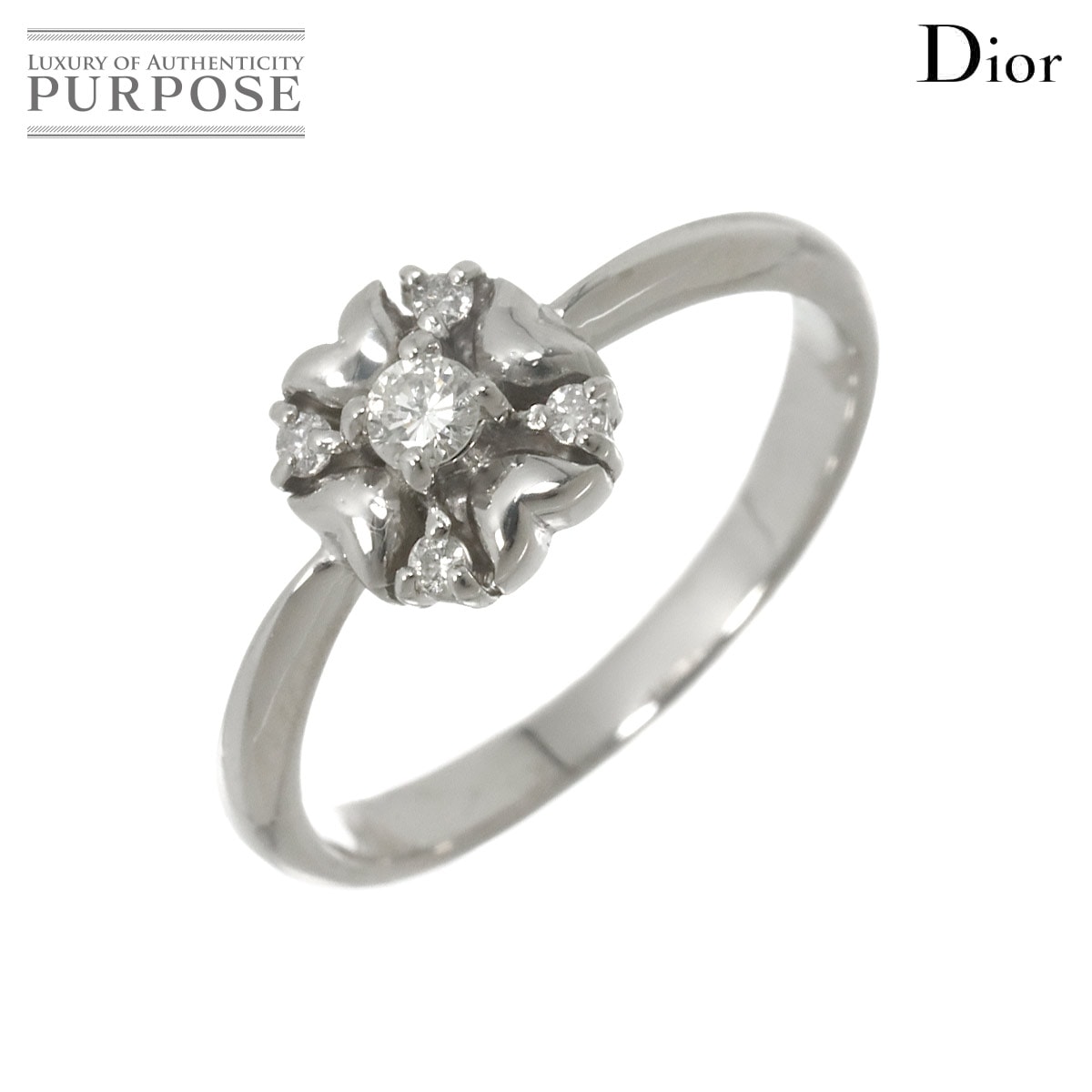 Christian Dior 11号 リング ダイヤ Pt プラチナ 指輪 Diamond Ring クリスチャン ディオール 90318426