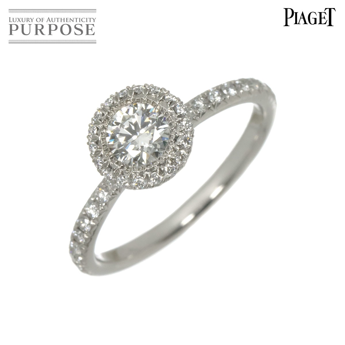 PIAGET パッション ダイヤ 0.30ct E/VVS2/3EX #48 リング Pt プラチナ 指輪 Diamond Ring【鑑定書・証明書】 ピアジェ 90319386