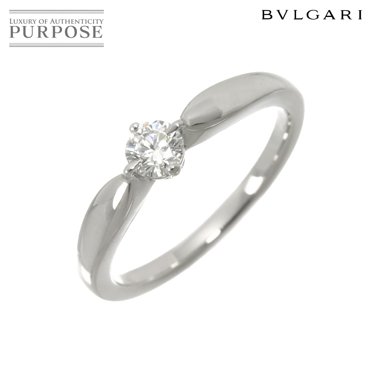 BVLGARI デディカータ ヴェネチア ダイヤ 0.30ct G/VS2/VG 15号 リング Pt プラチナ 指輪 Ring【証明書】ブルガリ 90318967