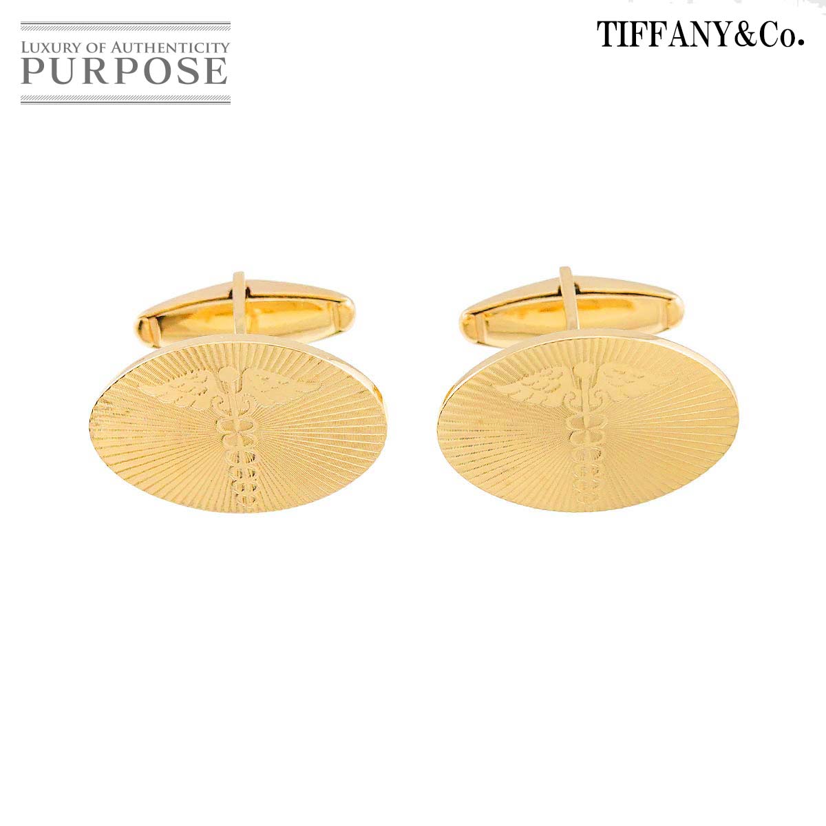 TIFFANY&CO. カフス K14 YG イエローゴールド 585 cuff links ティファニー 90319199