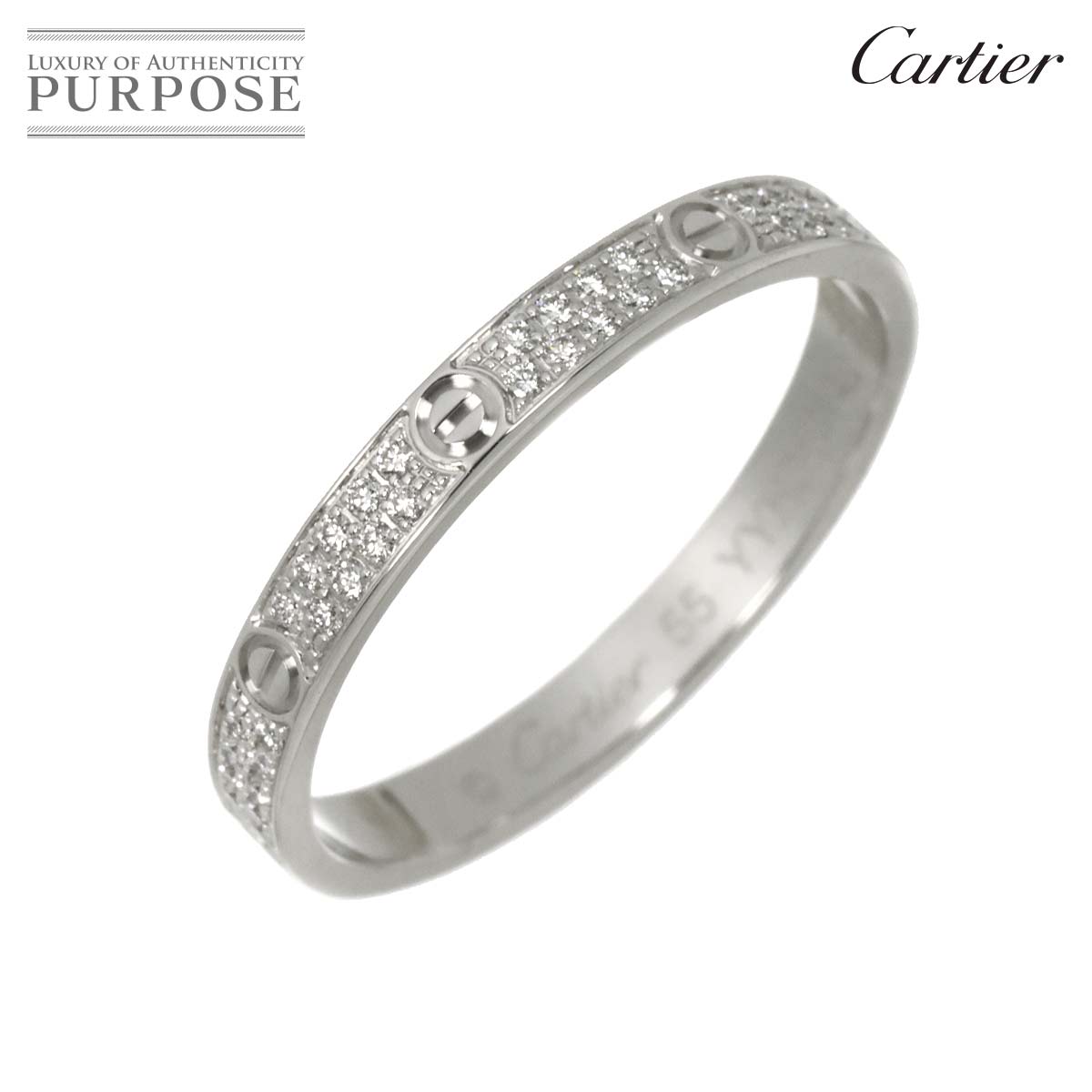 Cartier バレリーナ カーブ #47 リング ダイヤ K18 PG ピンクゴールド