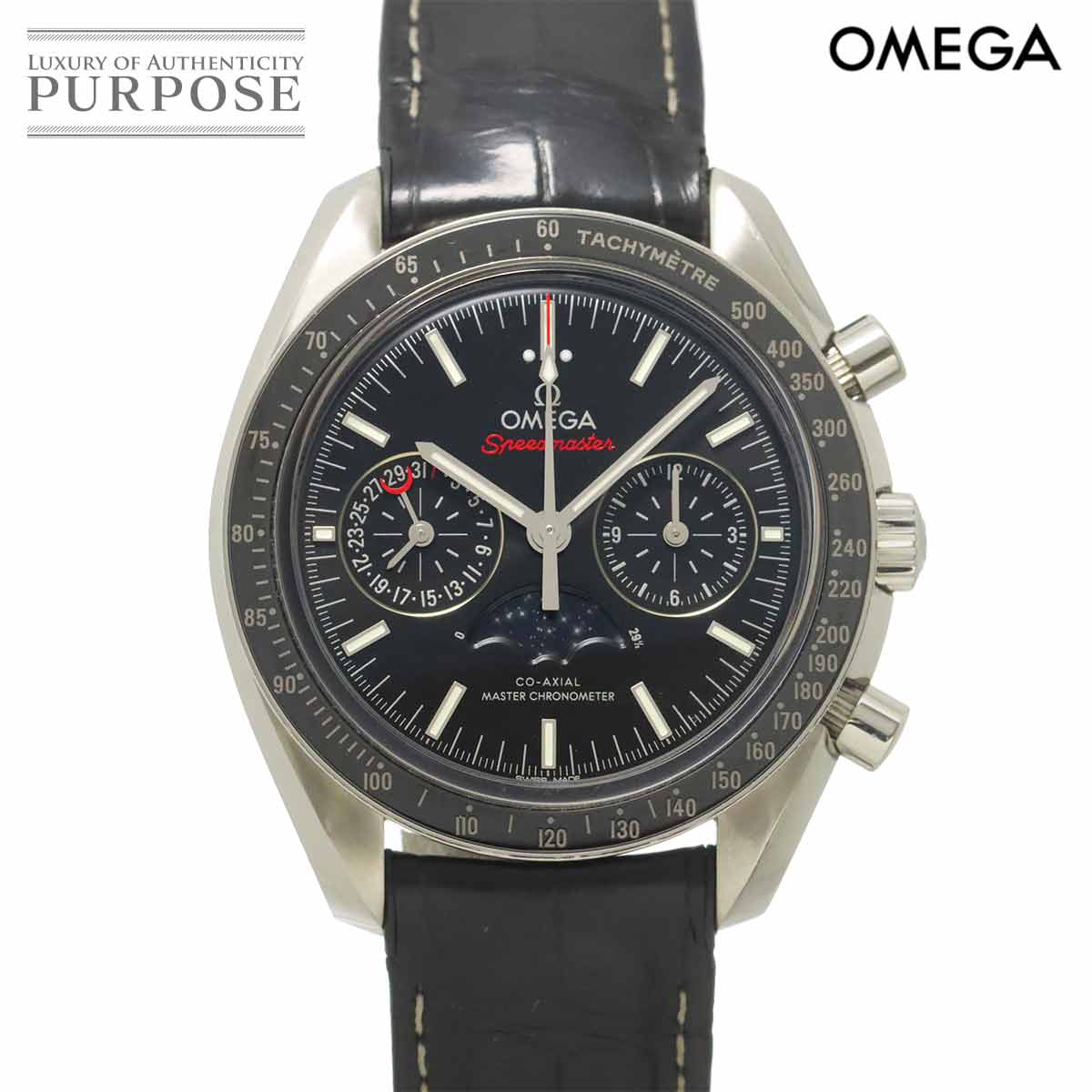 OMEGA スピードマスター ムーンフェイズ コーアクシャル マスタークロノメーター 304 33 44 52 01 001 クロノグラフ メンズ 腕時計 デイト 自動巻き オメガ 90321487