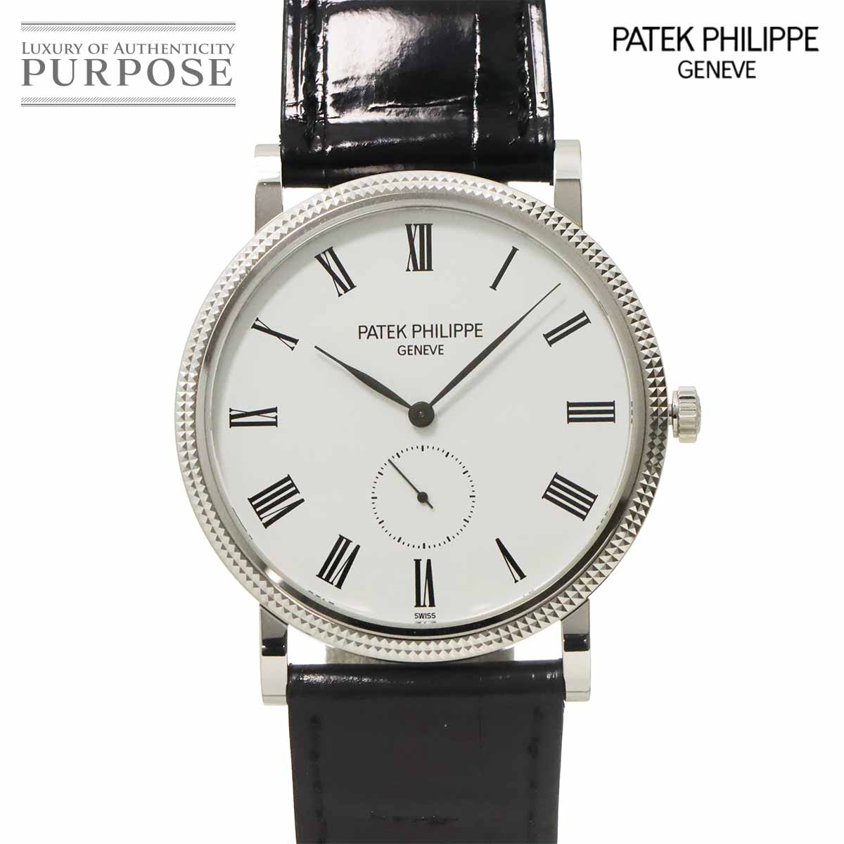PATEK PHILIPPE カラトラバ 5119G-001 メンズ 腕時計 ホワイト K18WG ホワイトゴールド 手巻き ウォッチ Calatrava パテックフィリップ 90324863