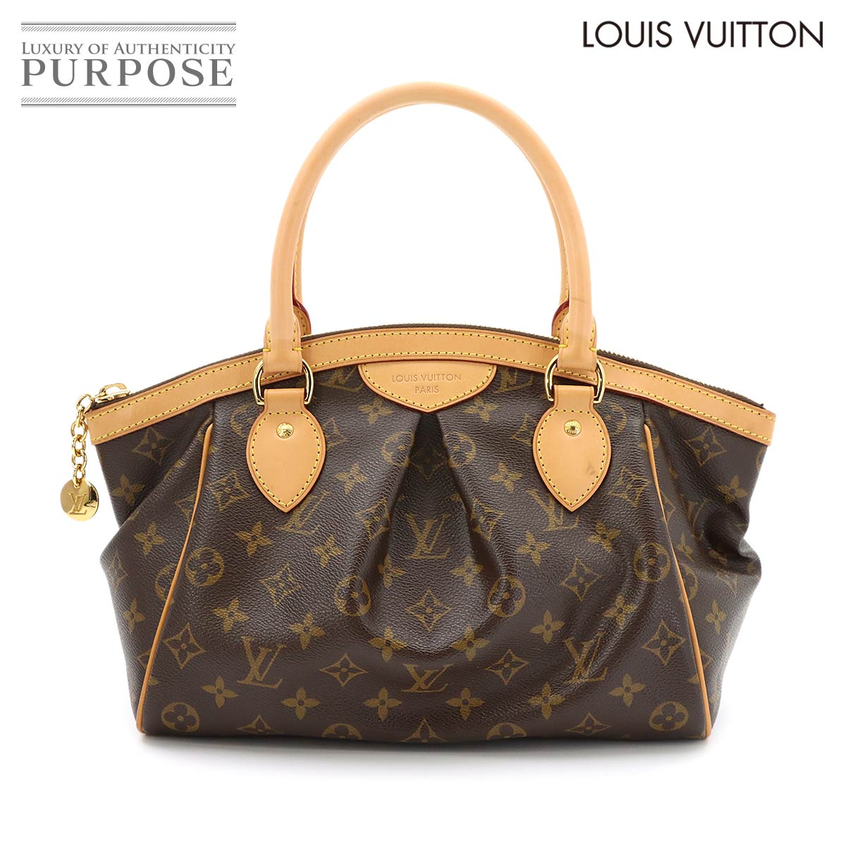 LOUIS VUITTON モノグラム ティボリ PM ハンド バッグ ブラウン M40143 ゴールド 金具 Tivoli PM ルイ ヴィトン 90321906