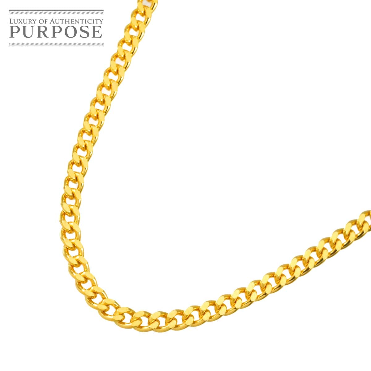 K24 喜平 ネックレス 60cm 2面 20.3g 幅2.6mm イエローゴールド 999 キヘイ kihei necklace 90326795