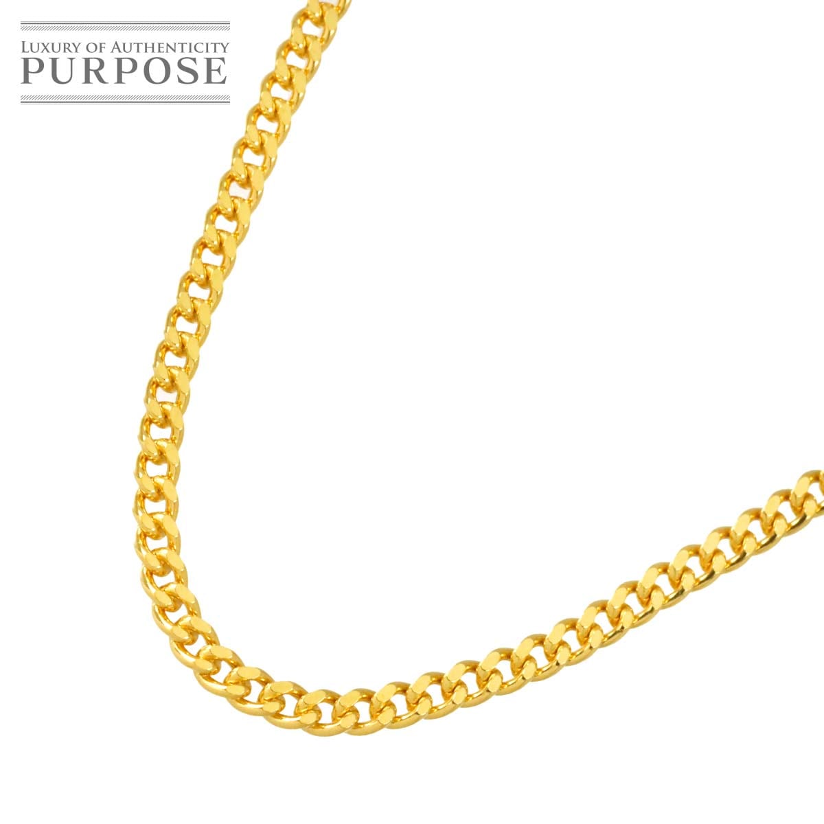 K24 喜平 ネックレス 60cm 2面 20.3g 幅2.6mm イエローゴールド 999 キヘイ kihei necklace 90326797