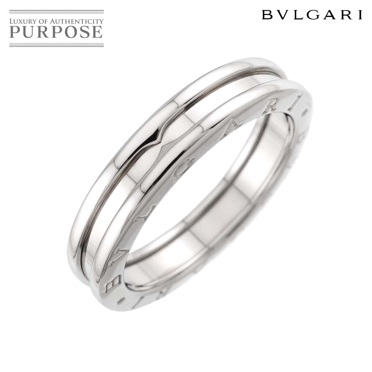BVLGARI ビーゼロワン 1バンド #63 リング K18 WG ホワイトゴールド 750 指輪 B-ZERO1 Ring ブルガリ 90319409