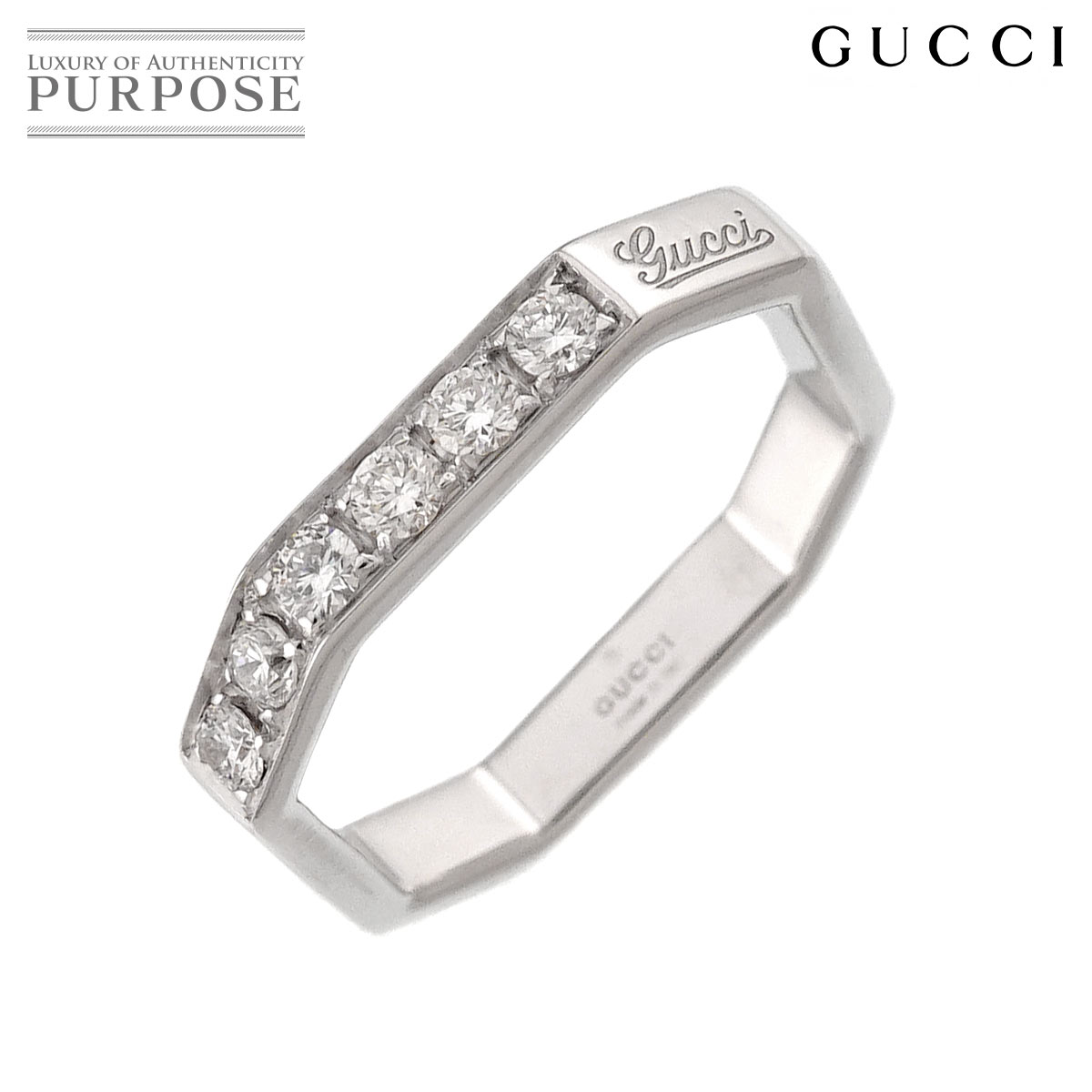 GUCCI アイコン アモール フォーエバー #18 リング K18 WG ホワイト