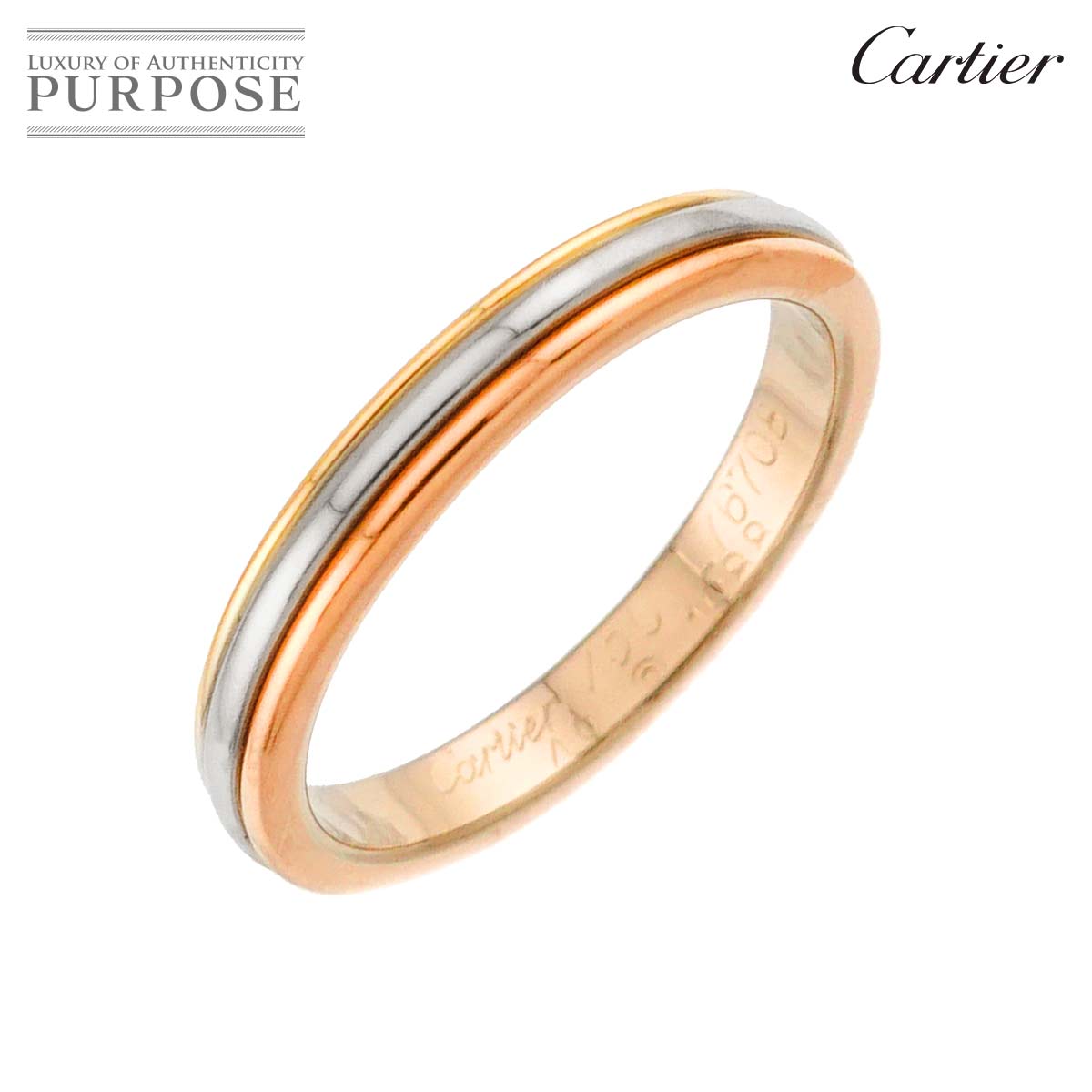 Cartier ヴァンドーム #49 リング K18 YG WG PG スリーゴールド 3カラー 750 指輪 Vendome Ring カルティエ 90321658