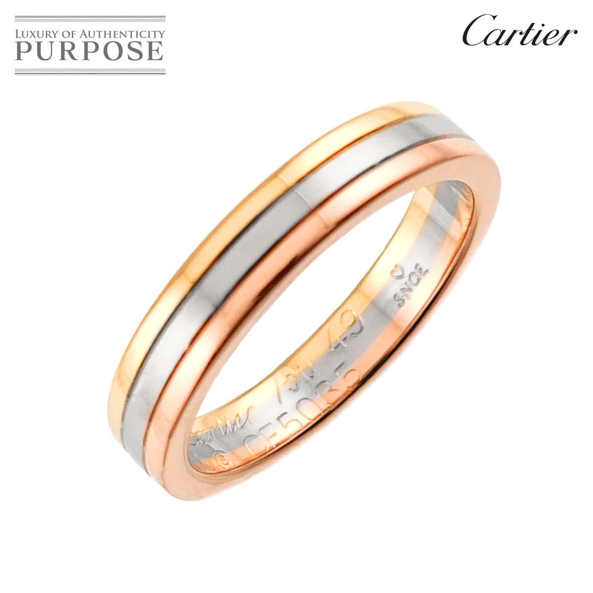 Cartier ヴァンドーム #49 リング K18 YG WG PG スリーゴールド 3カラー 750 指輪 Vendome Ring カルティエ 90323415