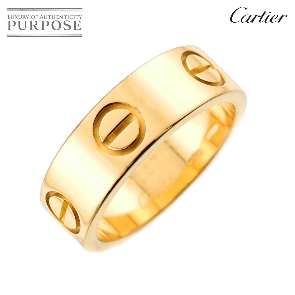 Cartier ラブ #49 リング K18 YG イエローゴールド 750 指輪 Love Ring カルティエ 90324356
