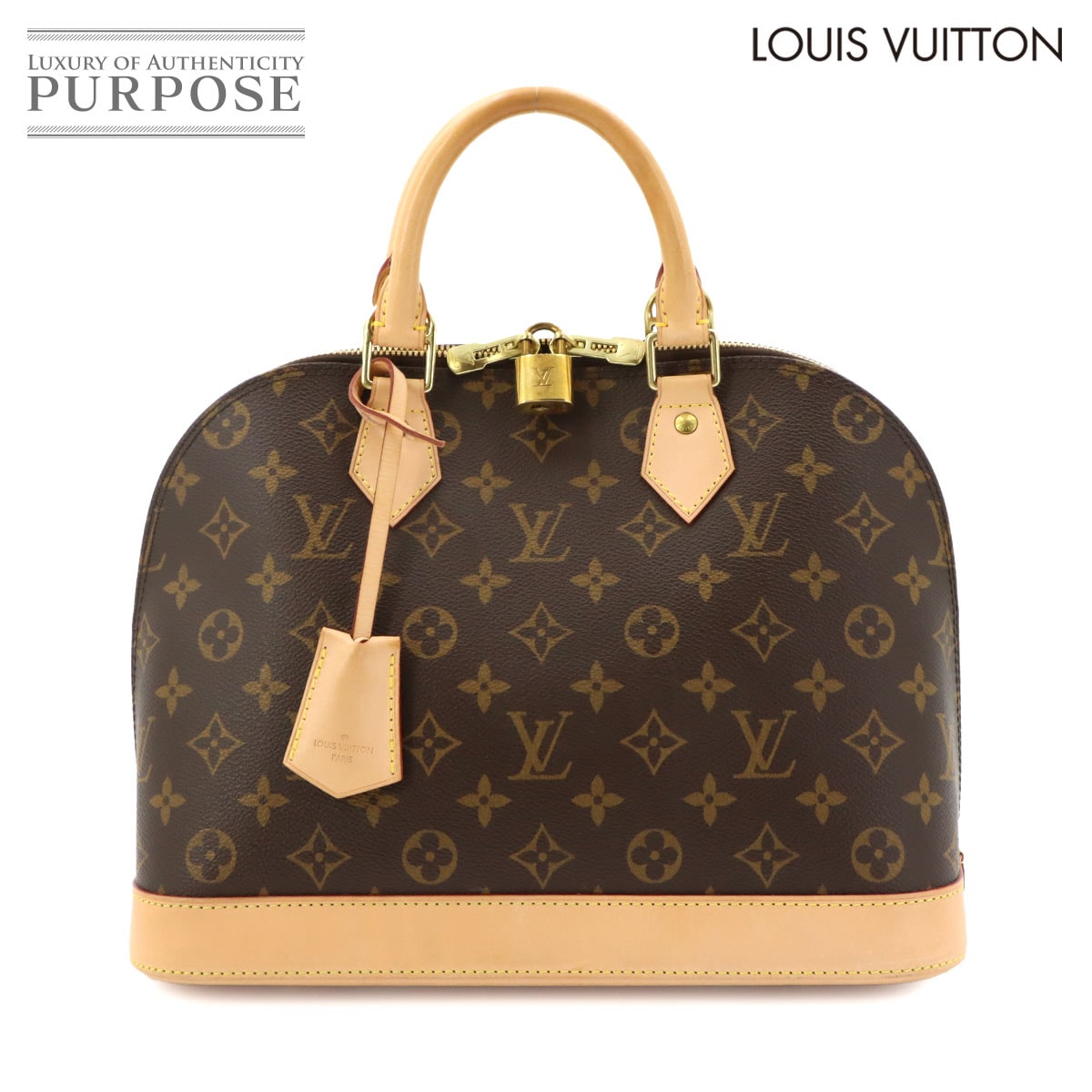 LOUIS VUITTON モノグラム アルマ PM ハンド バッグ ブラウン M53151 Monogram Alma PM ルイ ヴィトン 90320696