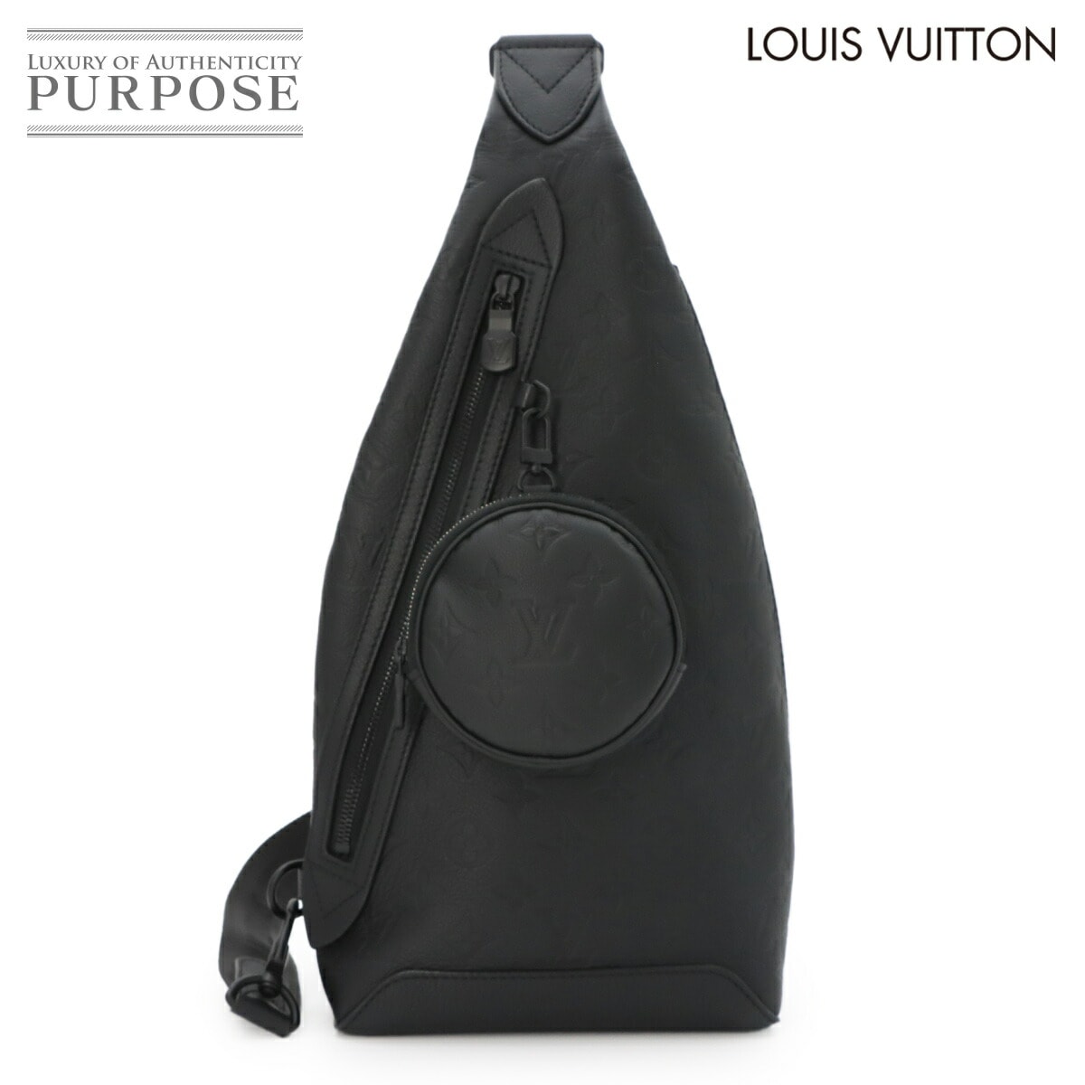 LOUIS VUITTON モノグラム シャドウ デュオ スリング バッグ ボディ バッグ レザー ノワール M21890 RFID Duo Slingbag ルイ ヴィトン 90321910