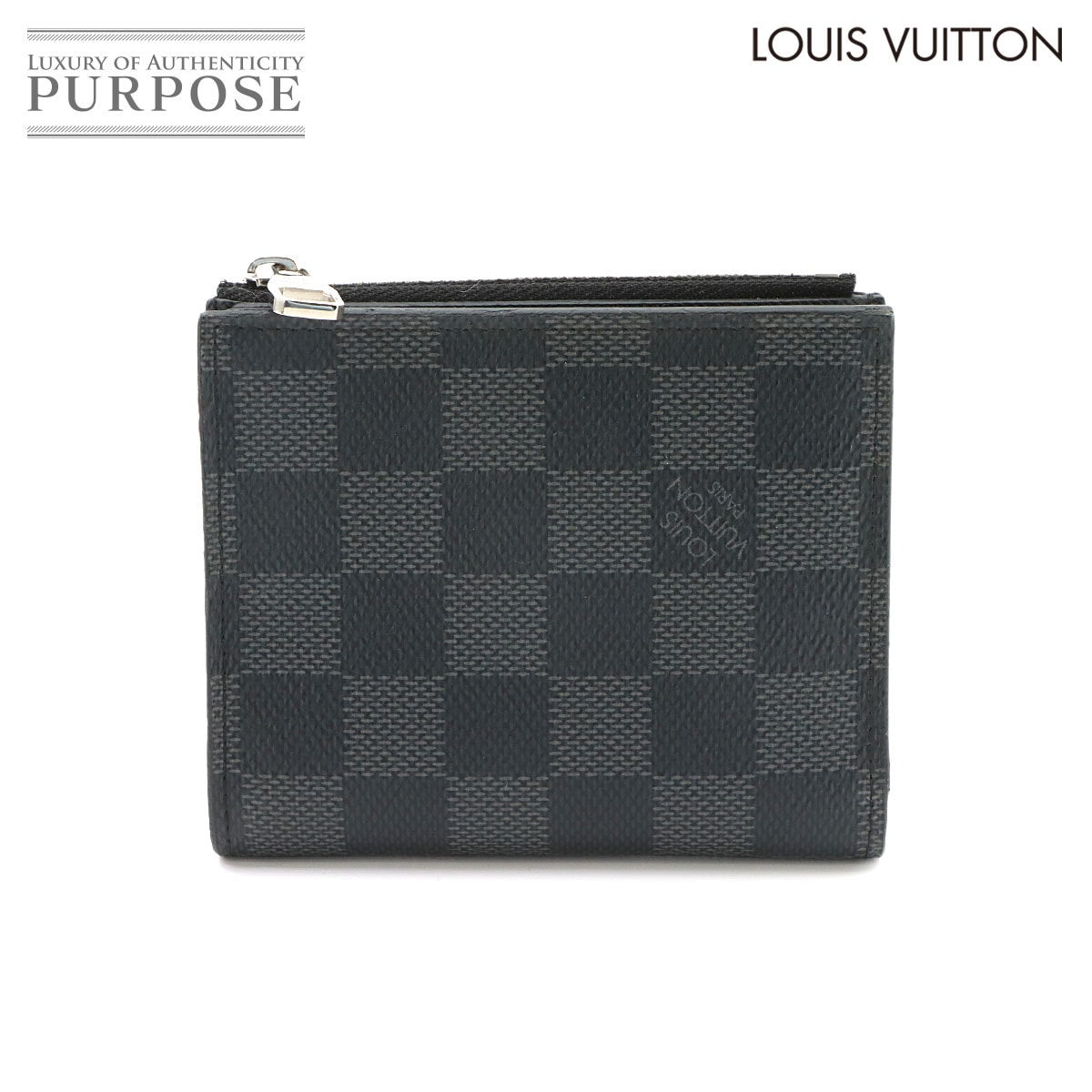 LOUIS VUITTON ダミエ グラフィット ポルトフォイユ スマート 二つ折り 財布 N64021 Portefeuille Smart ルイ ヴィトン 90324028