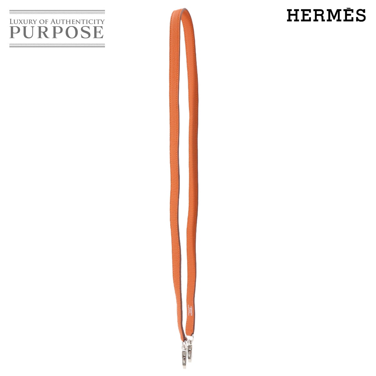 HERMES ケリー ボリード ショルダー ストラップ トリヨンクレマンス レザー オレンジ 小物 Shoulder strap エルメス 90306147
