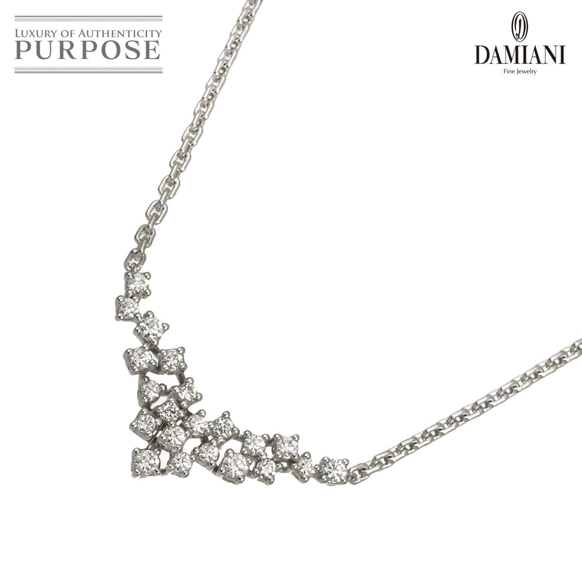 DAMIANI ミモザ ダイヤ ネックレス 42cm  K18 WG ホワイトゴールド 750 Mimosa Necklace ダミアーニ 90320991