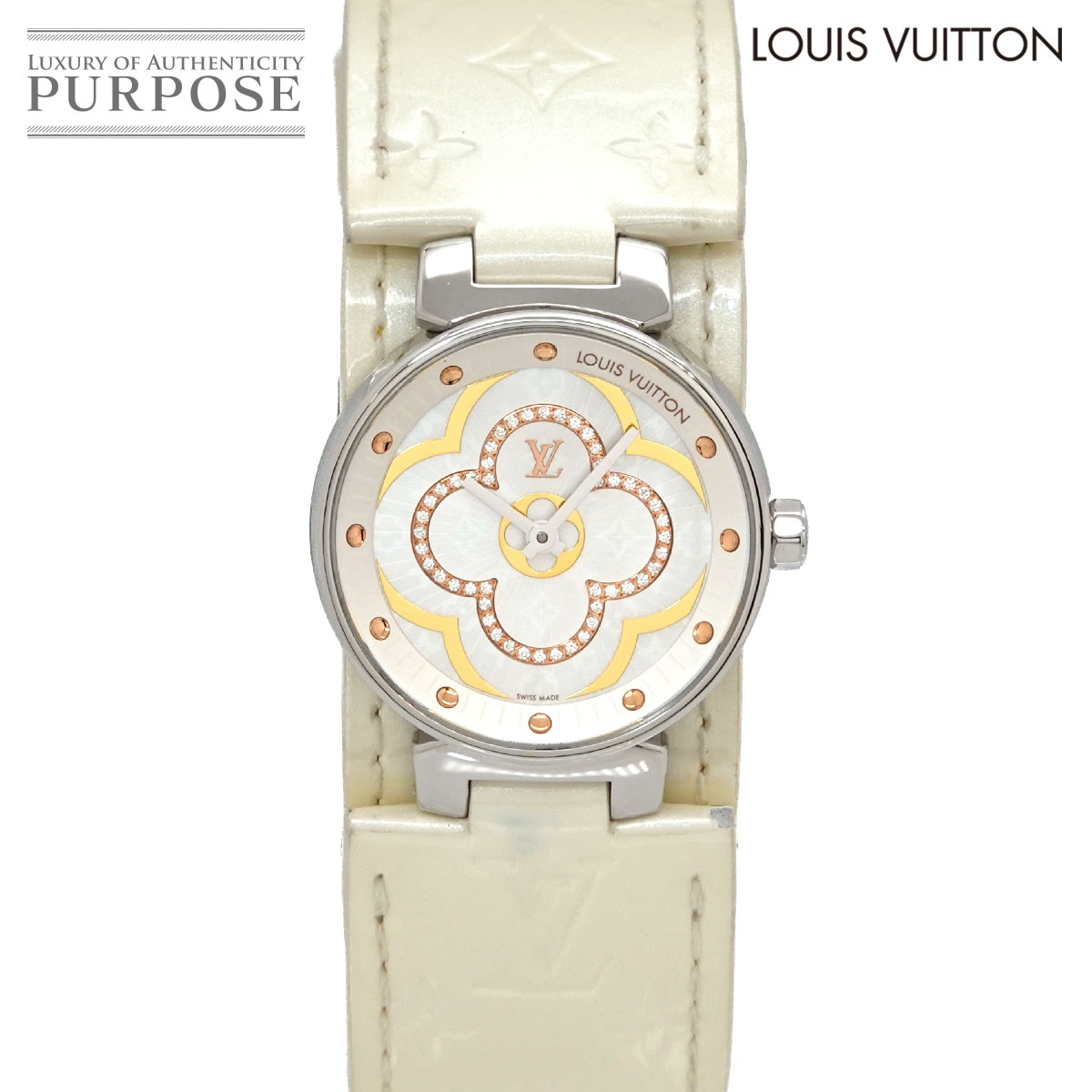 LOUIS VUITTON タンブール スピーディ Q2121 クロノグラフ メンズ