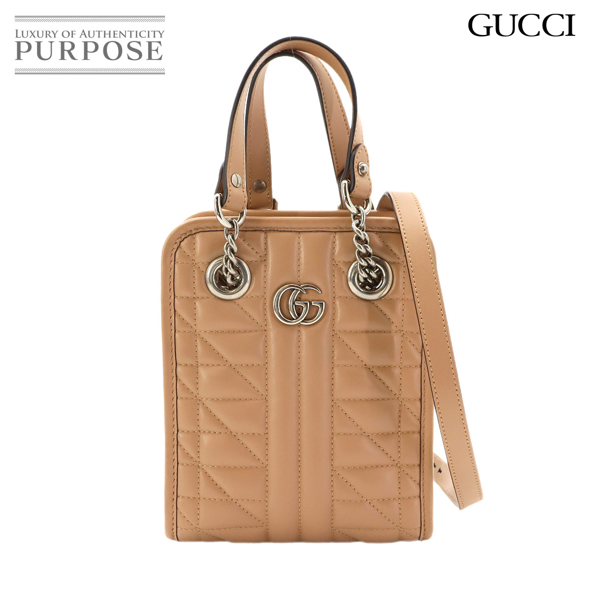 GUCCI バンブー バックパック リュックサック レザー ブラウン
