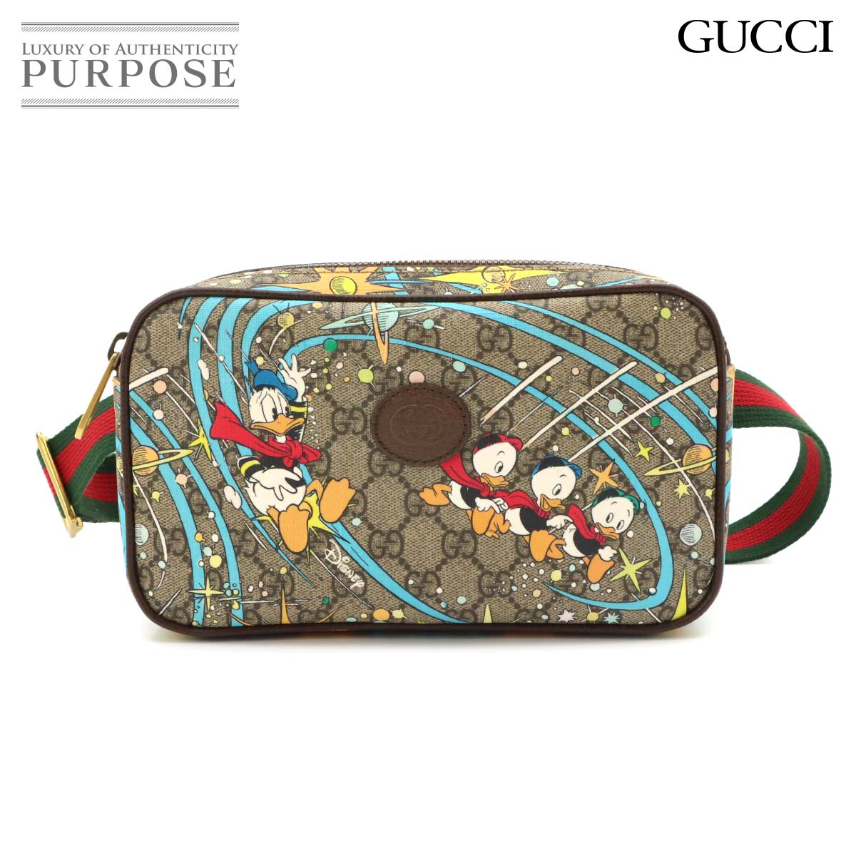 GUCCI ブロンディ GGスプリーム ベルト バッグ ウエスト ポーチ レザー