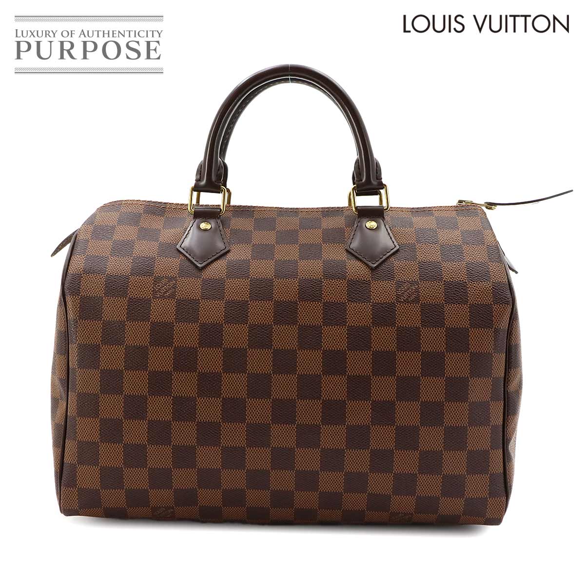 LOUIS VUITTON ダミエ スピーディ 25 ハンド バッグ エベヌ ブラウン